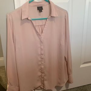 Woman’s Petite Large Blush pink blouse